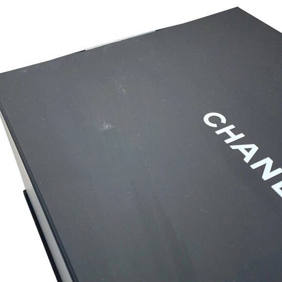 CHANEL CHANEL22 ChainShoulder Bag Punching Size Small Shiny Calf Leather Whi - Picture 10 of 13